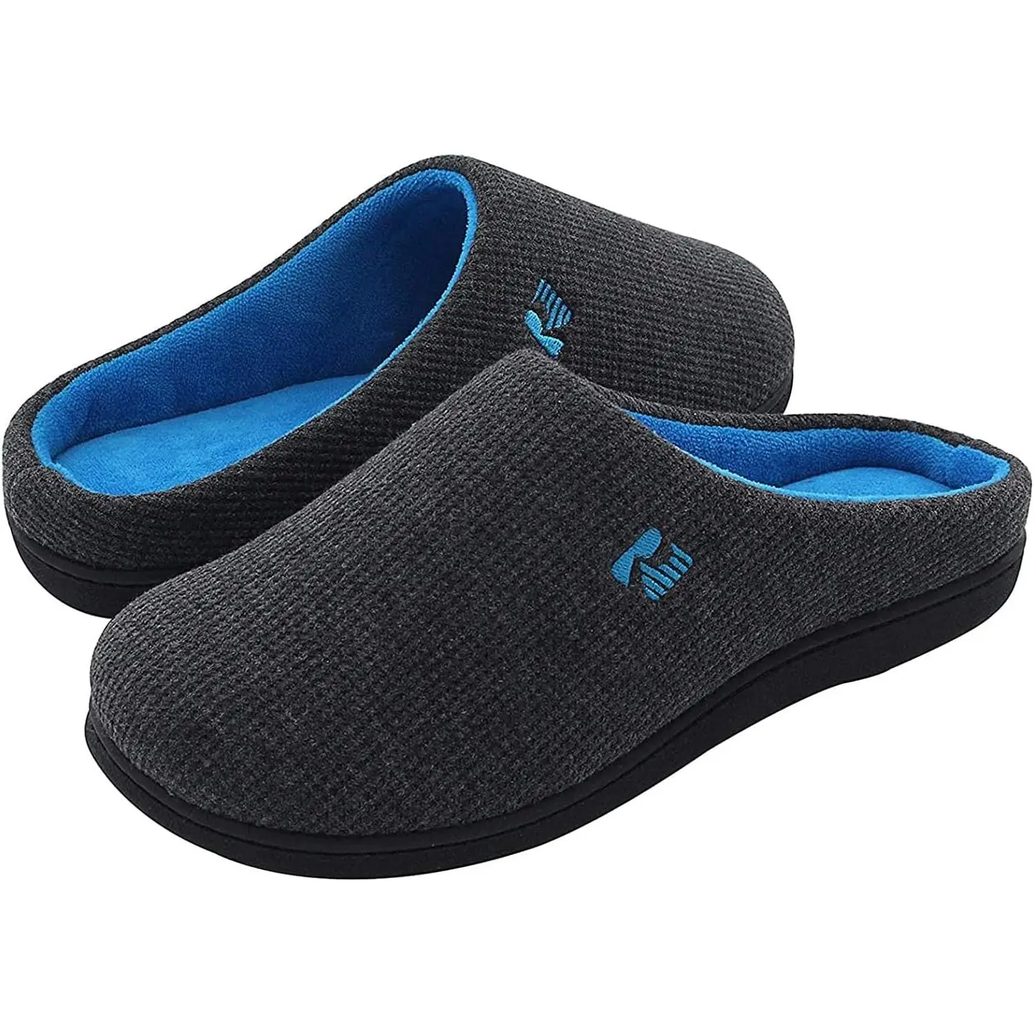 RockDove Men's Original Two-Tone Memory Foam Slipper Footwear Walking Shoes Boy Flipflop