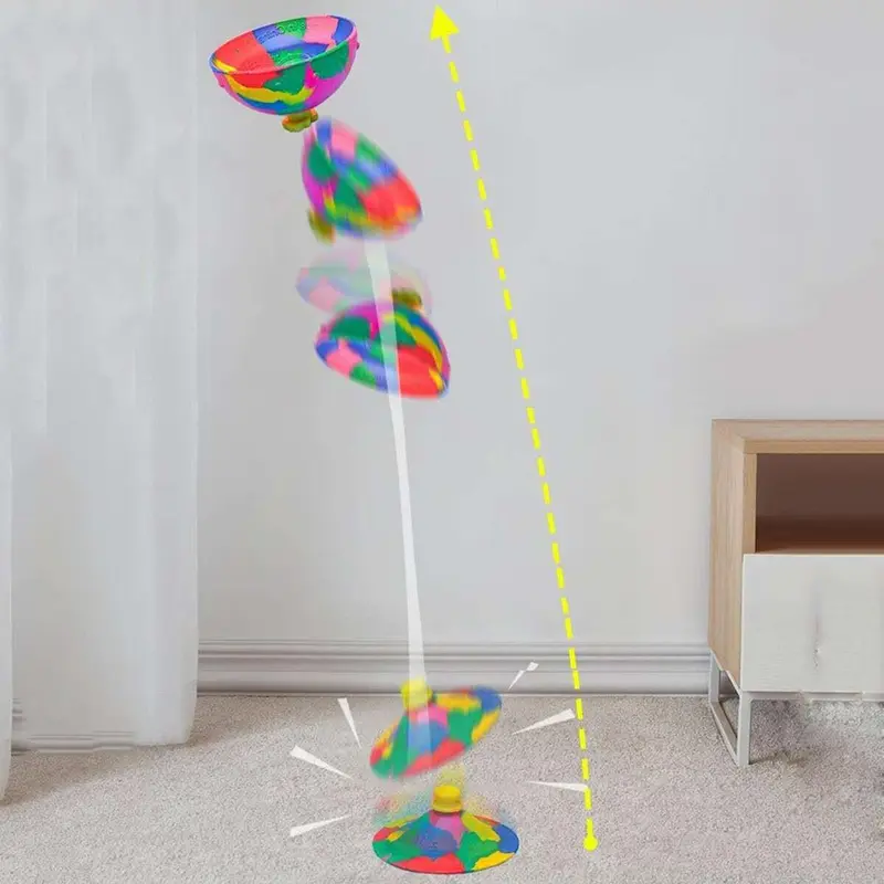 Bouncing Toy, Multicolor Rotating Bouncing Bowl Shaped Fidget Toy, Leisure Toys For Kids And Adults, Valentine's Day Gift 2