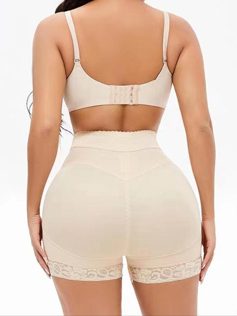 Product Introduction of Women's High Waist Contrast Lace Shapewear Panty, Tummy Control Butt Lifting Zipper Fly Shaper Bottom, High Stretch Shapewear for Daily Wear 6