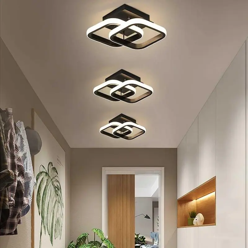 Lampu Plafon LED Modern KAGU 22W 3 in 1 Color - KG821 dengan Voltase Input AC 85-265V Plastik Set Bohlam 3