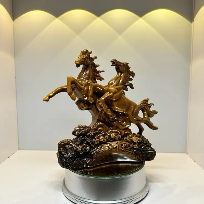 Tượng Song Mã , 2 Con Ngựa Dành Cho Người Tuổi Ngọ Trang Trí Nội Thất, Quà Tặng Tân Gia Khai Trương , Tặng Sếp Decor Trang Trí Nhà Decor Phòng 8