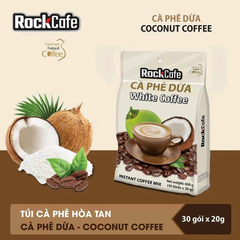 CÀ PHÊ DỪA ROCK CAFE BỊCH 30 GÓI X 20GR