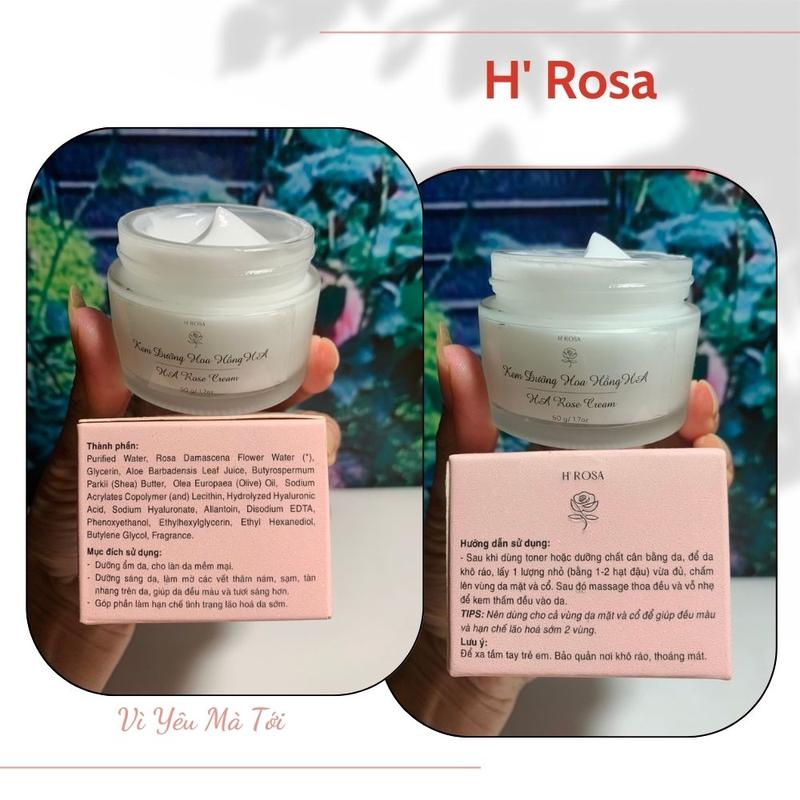 Product Introduction of H’Rosa Combo Xịt Khoáng 200ml Và Kem Dưỡng 50g Cho Da Mặt + Tặng Mút Rửa Mặt – Bộ Skincare Hoa Hồng – Cấp Ẩm Và Làm Dịu Da 18