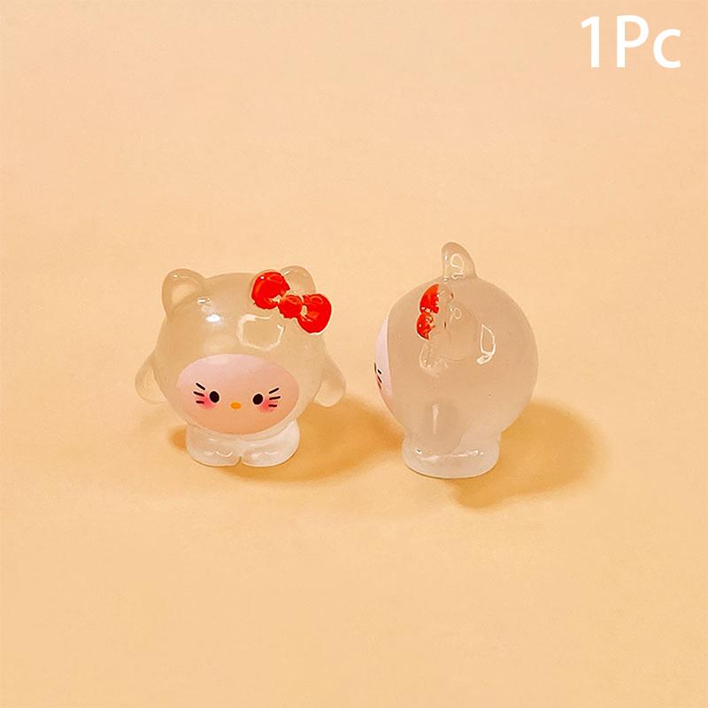 Product Introduction of 1Pc Mini Luminous Cartoon Micro Ornaments Miniature Animal Potted Decoration Home Micro Landscape Accessories 25