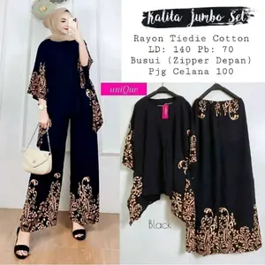 Daster Batik Oneset Setelan Pakaian Wanita Wakawaka Motif KalitaSuper Jumbo