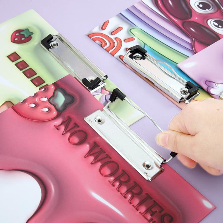 BISA COD 6302 Papan Ujian Motif Karakter 3D / Cute Stationery Exam Board 2