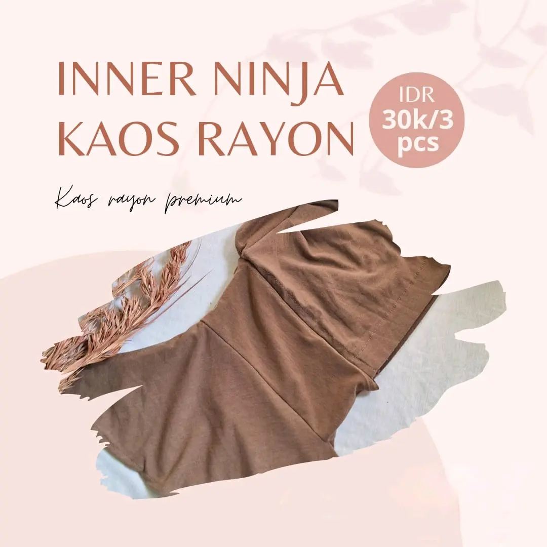 PAKET HEMAT INNER NINJA ISI 3 PCS Kerudung Jilbab Instan Wanita