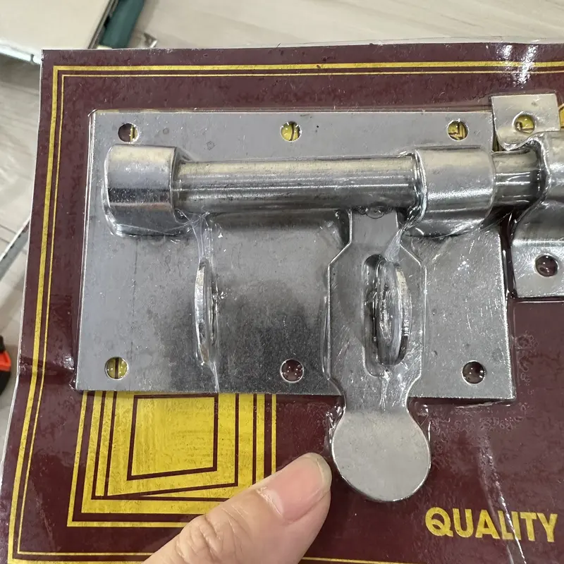 1 Cái Chốt khóa cửa inox 304, then gài cửa, chốt cửa cổng, khóa cửa cổng chống rỉ sét bền bỉ theo thời gian 1