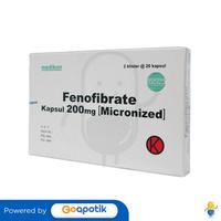 Gambar FENOFIBRATE MEDIKON 200 MG BOX 40 KAPSUL dari Apotek Dukuh Setro By GoApotik Kota Surabaya 2 Tokopedia