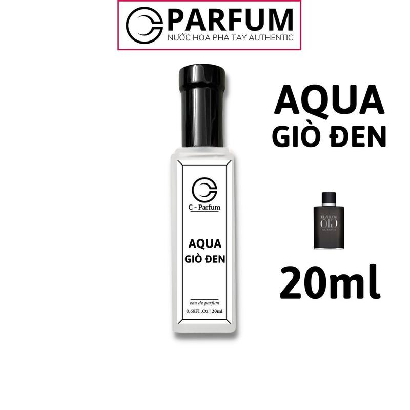 Nước Hoa Nam Aqua di Giò Đen 20ml thơm lâu hương tươi mát mạnh mẽ