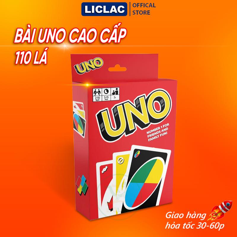 Bài UNO 110 lá loại CAO CẤP chất liệu giấy Dày Cứng, Đồ chơi Board Game hàng Việt Nam - LICLAC