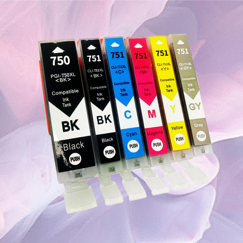 Hộp mực máy in thực tế, Lonever, dành cho Canon PGI750 / CLI751 / IX6770 / MG5570 / MG7170 / MX727 1