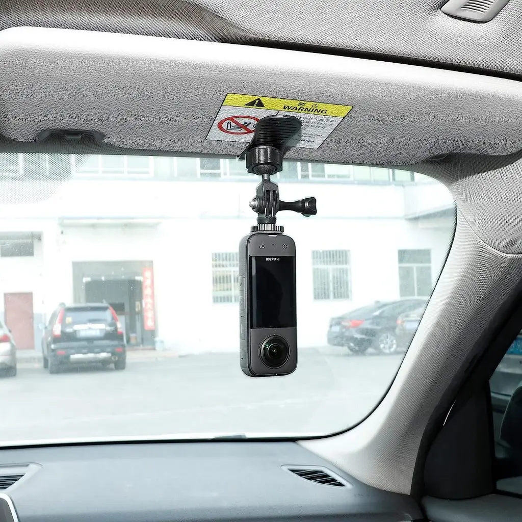 Car Sun Visor Mount VLOG/Video Holder for iPhone Samsung Cell Phone GoPro Insta360 X 4/Go 3S/X3 X2 RS R AKASO DJI Osmo Action 3 2 Camera and Accessories