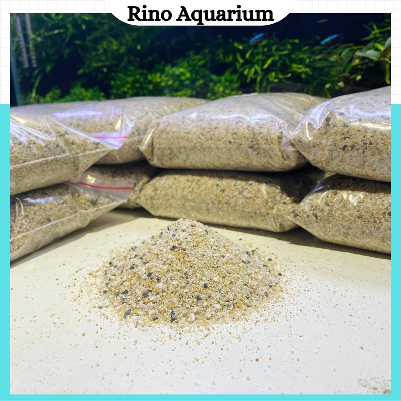   1KG  Cát Muối Tiêu Trải Nền Bể Cá | Cát Muối Tiêu Trang Trí Hồ Cá Bể Thủy Sinh Hàng Siêu Đẹp 