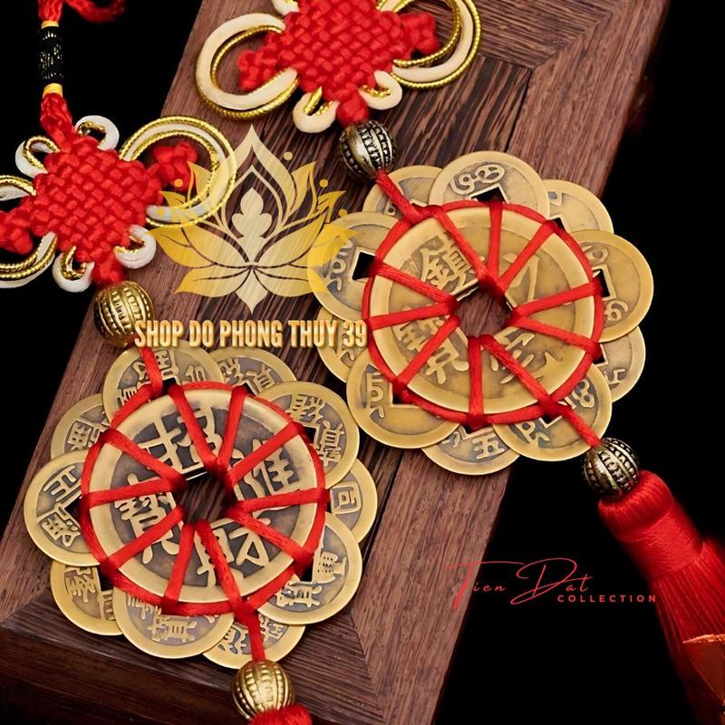 Product Introduction of Dây Treo Xu Hoa Mai Thập Toàn 10 Cánh Phong Thuỷ May Mắn tài Lộc -  Trang Trí Treo Nhà, Cây Cảnh, Ô tô 5