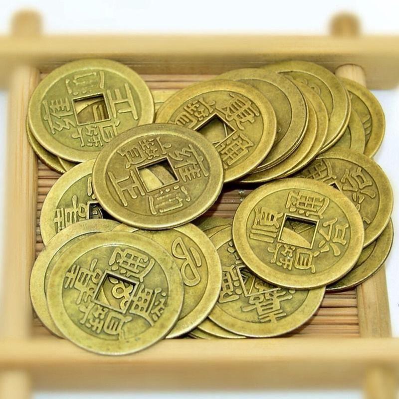 (Sẵn Hàng)  Đồng Xu ÂM DƯƠNG - Đông xu cổ, vật phẩm phong thủy. Gia chủ có thể tuỳ biến xu thành vòng tay, vòng cổ, dây đeo hoặc đặt trong góc vượng cát trong ngôi nhà để tăng tài vận Nghi lễ Vietnam , trang trí, decor 0