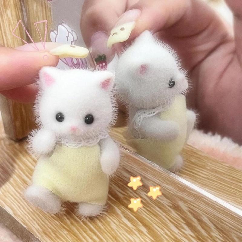 Product Introduction of 20g Cute Cat Doll Sylvanian Families Anime Figure Room Ornament Birthday Gifts For Girls 16