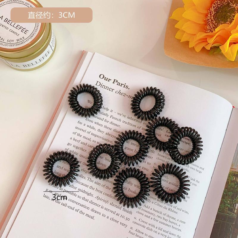 Phụ Kiện Tóc, Phong Cách Hàn Quốc, Dây Buộc Tóc Dây Điện Thoại Đứng, Vòng Tay, Màu Pastel Dây Buộc Tóc, Dây Điện Thoại, Băng Đô Cao Su, Dây Buộc Tóc, cài tóc 6