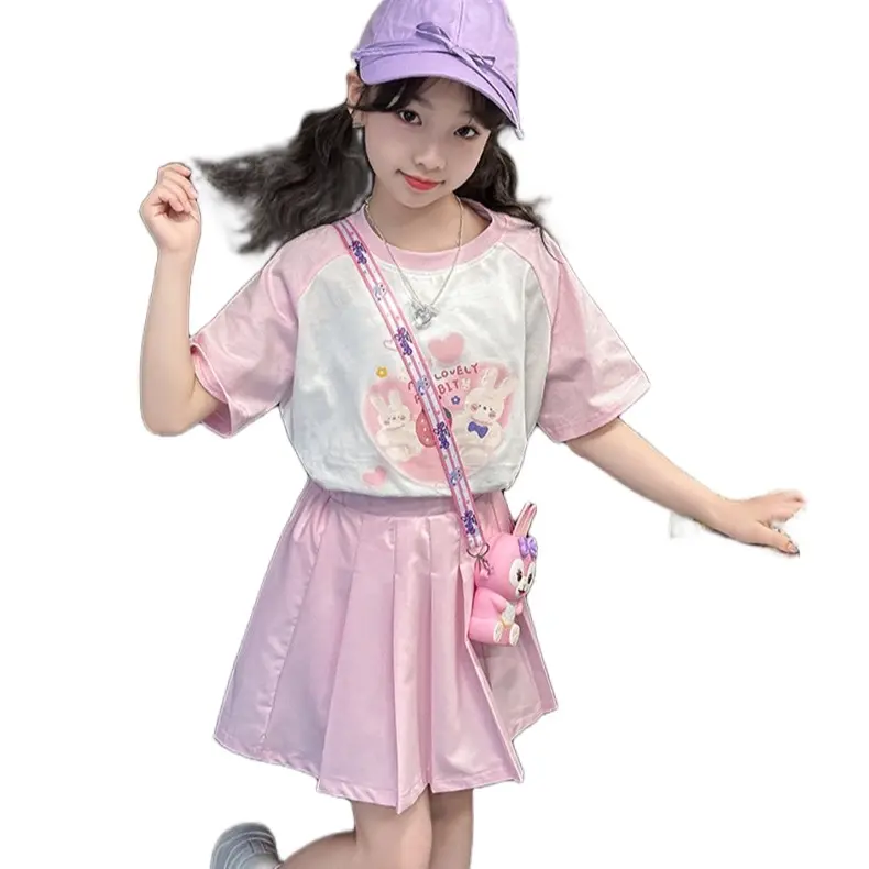 Set váy hồng GL thỏ lovely abbit cho bé gái từ 15-45kg