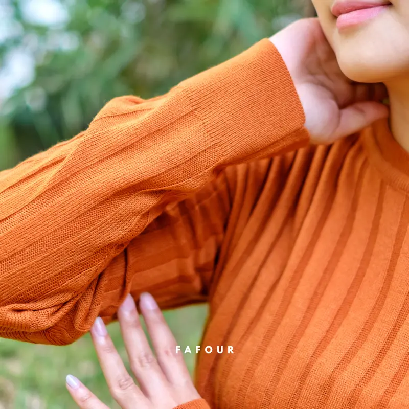 ELOISE - GAMIS DRESS RAJUT BASIC POLOS WANITA KRIWIL FIT BODY PREMIUM 2