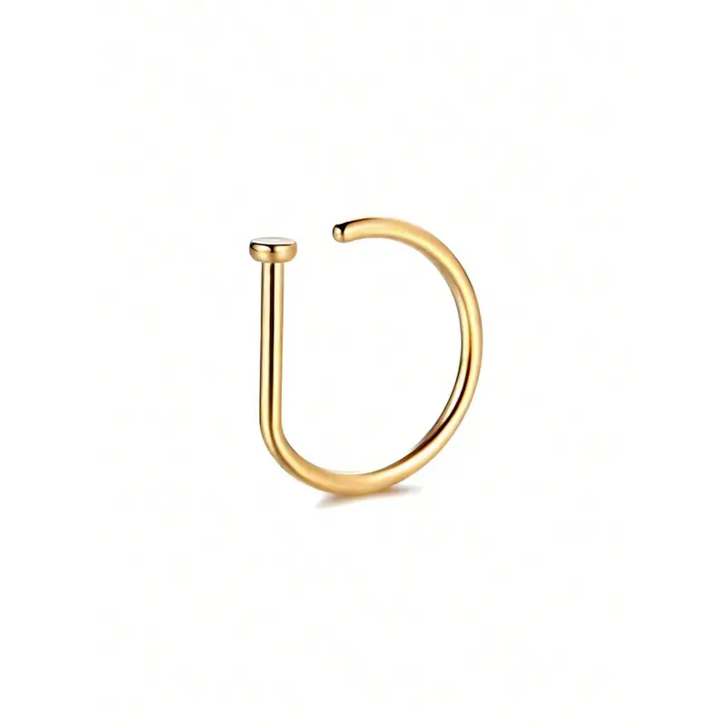 1Pc/3Pcs Women Fake Piercing Nose Ring Hoop Septum Non Piercing Nose Clip Rock HipHoop Stainless Steel Fashion Punk Body Jewelry 2