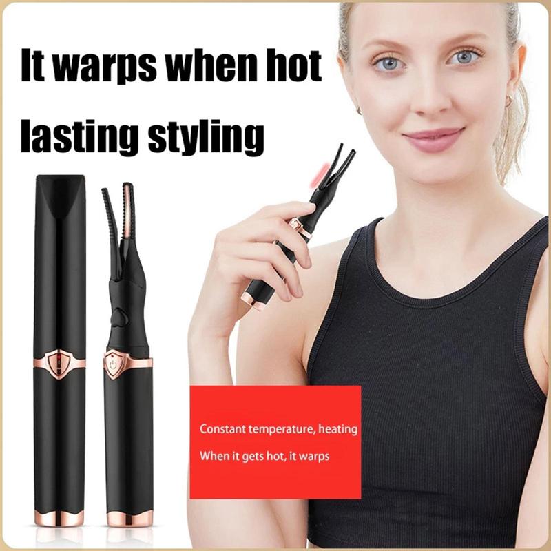 Product Introduction of Portable Heated Eyelashes Curling Tool Electronic USB Lash Supplies Beauty Fake Eye Natural T4C0 24