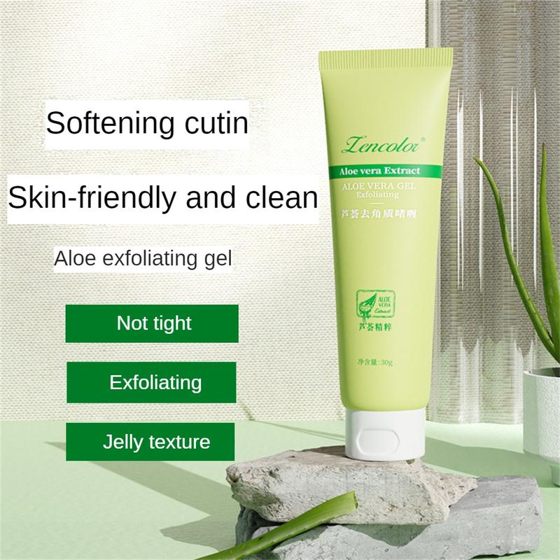 Gel tẩy tế bào chết nha đam, 60g, dưỡng ẩm, chăm sóc da, kem tẩy tế bào chết mặt, làm sạch 2