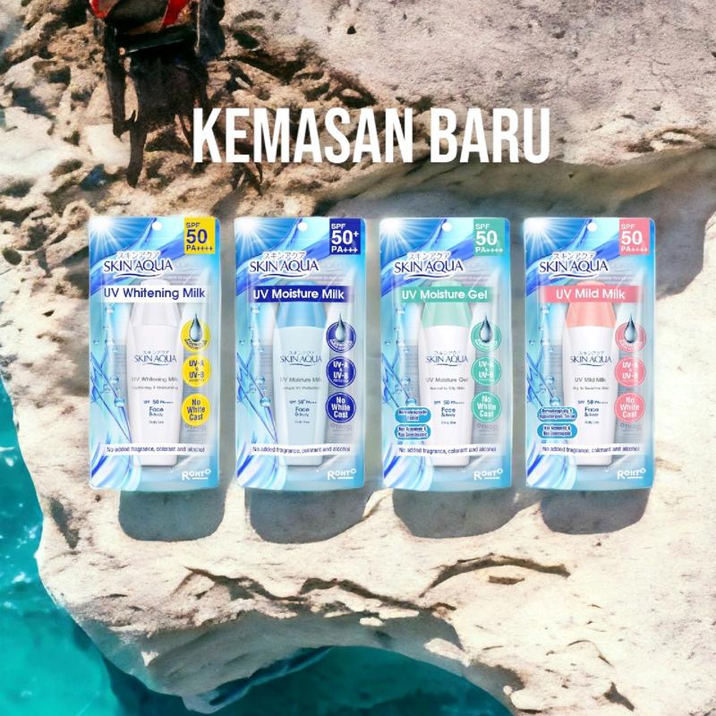 SKINAQUA Sunscreen Whitening Milk Moisture Gel Mild Sunblock Mencerahkan Skin Aqua 0