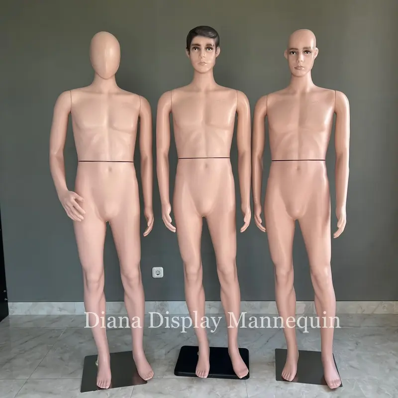 PATUNG MANEKIN BAJU FULLBODY PRIA DEWASA PLASTIK KOMPLIT DENGAN PLAT PLASTIK ATAU BESI 6