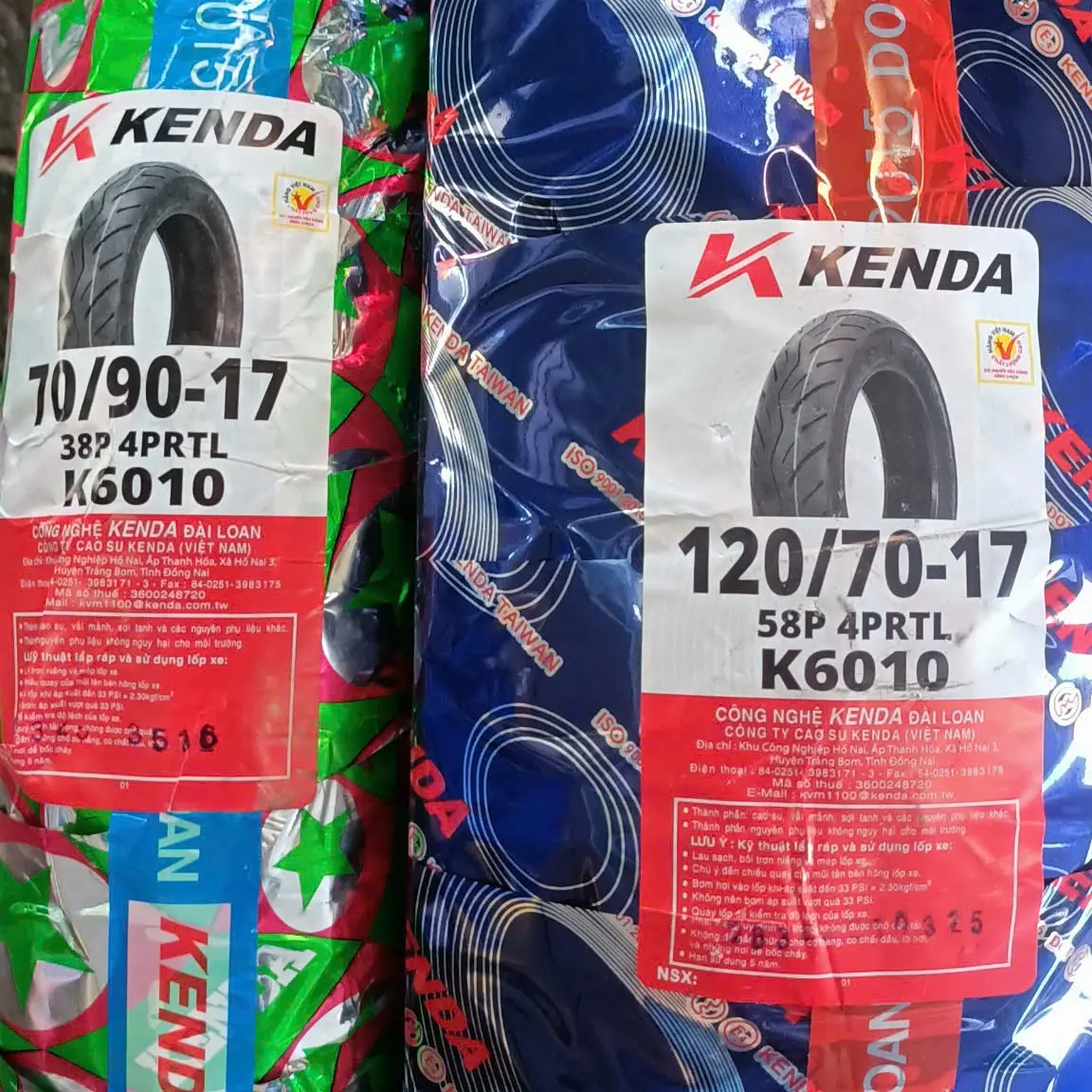 Cặp lốp Exiter 150 Kenda gai đẹp bám đường giá cực tốt