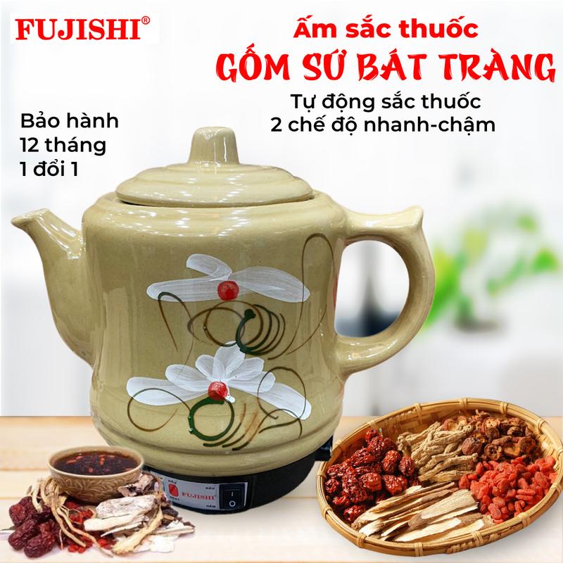 Siêu sắc thuốc điện GỐM SỨ BÁT TRÀNG Fujishi 2.8 lít SV-202 - - ấm thuốc điện…