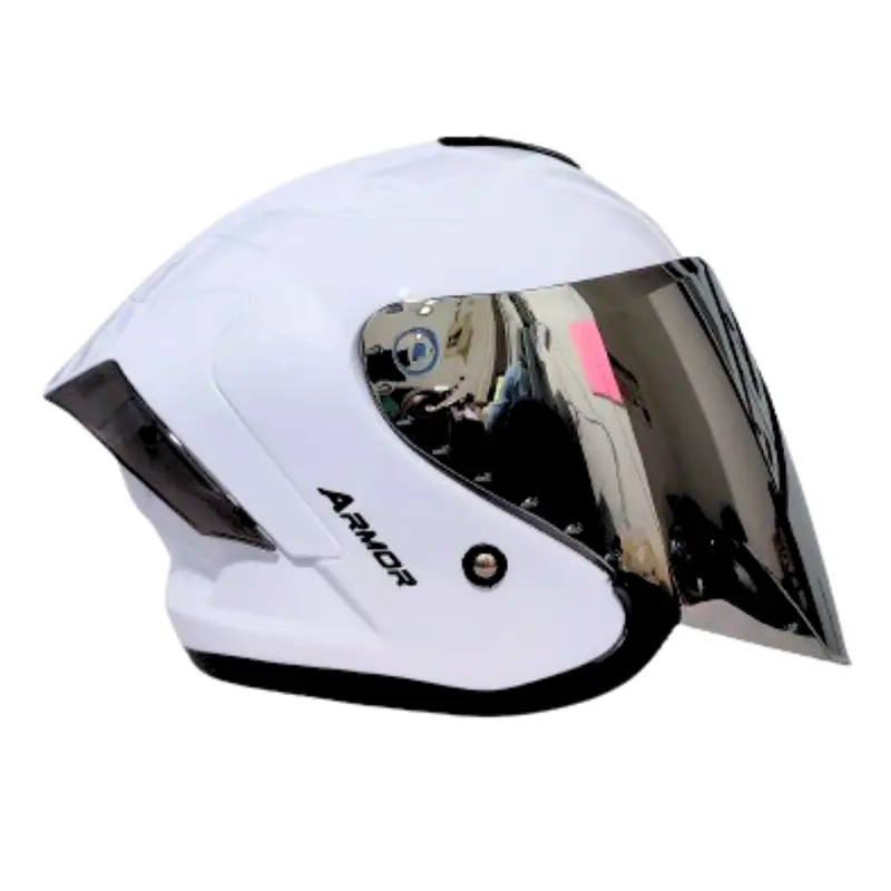 Helm JS ARMOR Half Face Solid Pria Wanita SNI Motorcycle helm  half 2