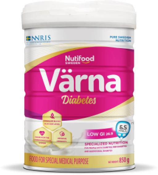  Sữa bột NutiFood Varna Diabetes - bổ sung dinh dưỡng cho người tiểu đường - 850g 