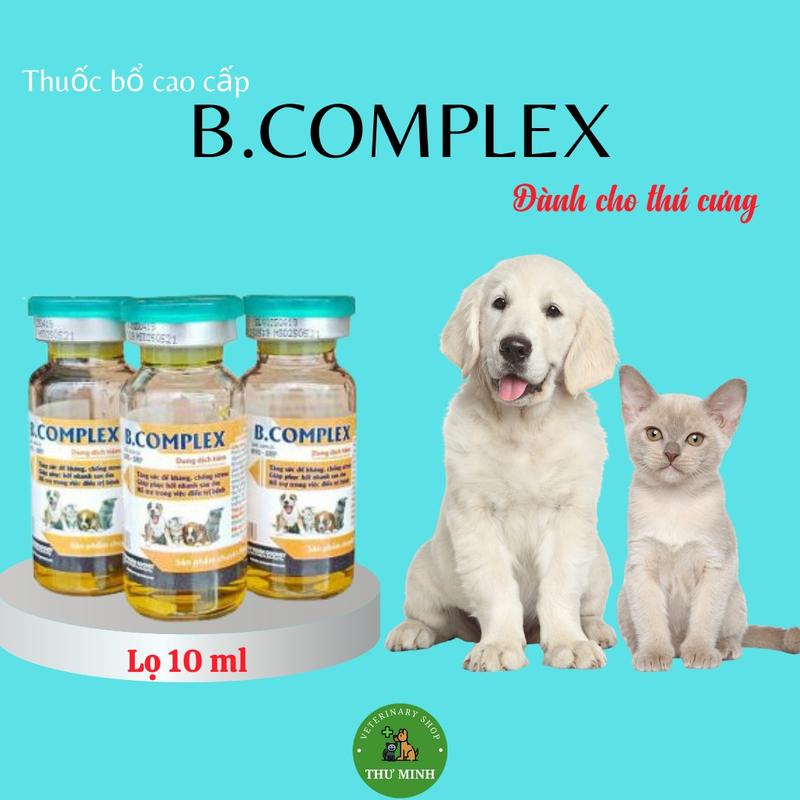  Thuốc bổ B.COMPLEX GOOVET bồi bổ cơ thể mau phục hồi bệnh ăn ngon mau lớn dành cho chó mèo gà đá chim cảnh lọ 10 ml 
