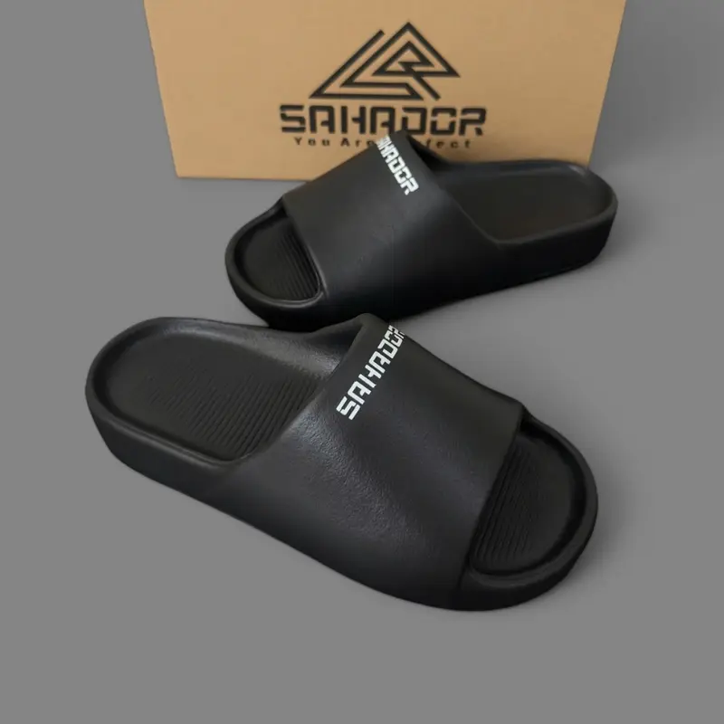 Dép quai ngang bánh mì nam nữ đúc nguyên khối SAHADOR đế cao 4cm siêu êm nhẹ chống trơn trượt DC07 8