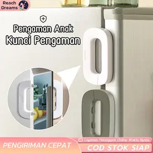 ​​Kunci Pengaman Laci Kulkas Baby Safety Lock Anti Anak Terbuka - Pengaman Pintu Laci Kulkas Aman untuk Balita & Hewan Peliharaan​​