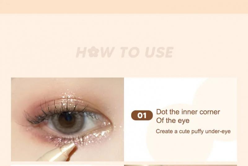 Product Introduction of Judydoll Creamy Undereye Pen Eyeliner Eyeshadow Smooth Waterproof Smudge-proof Long-lasting Black Lipliner Makeup Cosmetic 10