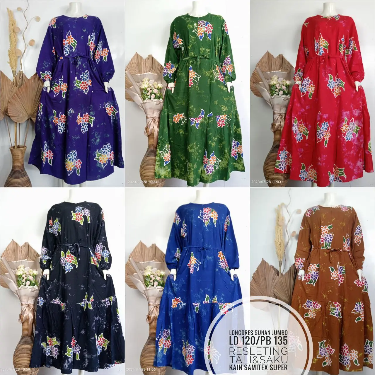 COD | Longdress Sunan Jumbo Busui Resleting Depan Cantik Terbaru 2024 Kekinian Bumil Gamis