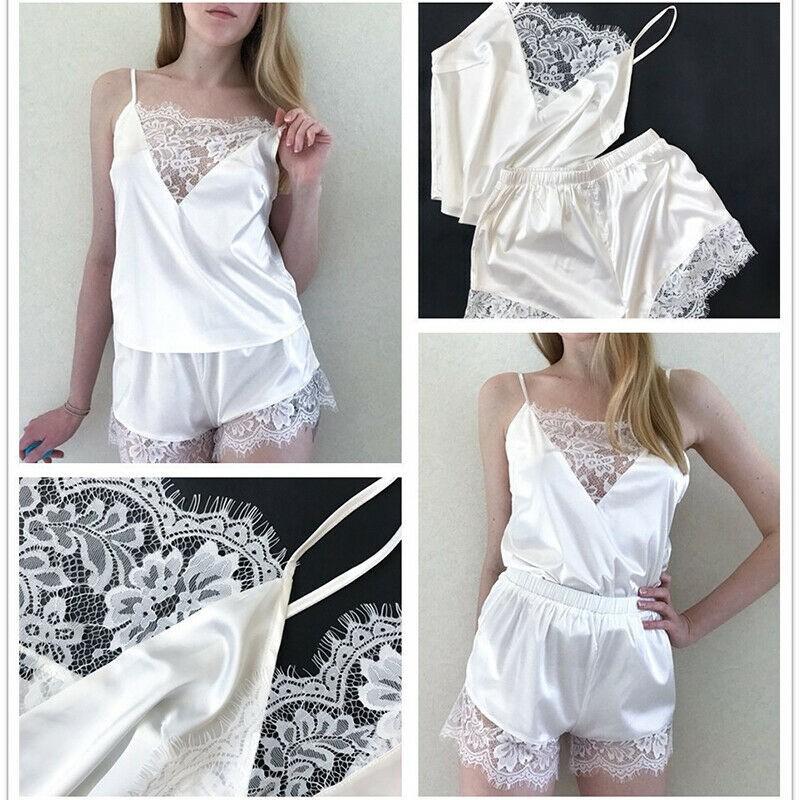 Bộ Đồ Ngủ Ren, Vẻ Đẹp Của Phụ Nữ, Thoải Mái, Đồ Ngủ, Đồ Lót, Đồ Ngủ Women Voan Màu Đen 2