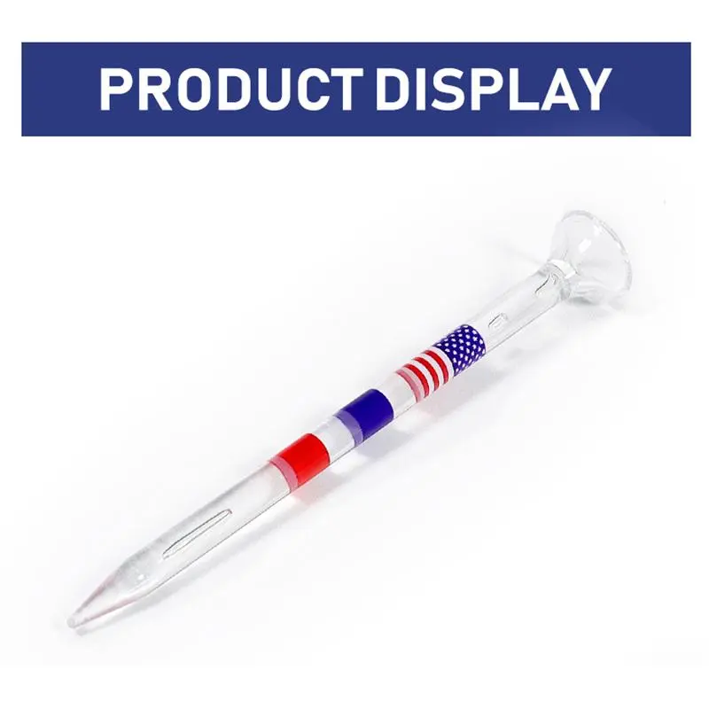 Clear Golf Tee, 60pcs/box Professional Plastic Golf Training Tee, Golf Accessories for Outdoor Golf Course Practice 4