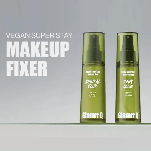 Xịt Khoá Nền Giữ Lớp Trang Điểm Glamrr Q Vegan Super Stay Makeup Fixer 0