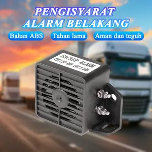 Truck, Forklift, and Vehicle Technical Backup Horn, Waterproof 12V/24V-80W, Didi Voice Buzzer Alarm, Loud Backup Beep Horn for Heavy Equipment, Industrial Vehicles, Reliable and Durable Sound Alert System Car Kendaraan Klakson