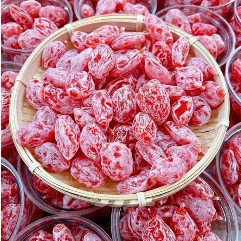  Xí muội hồng đào chua ngọt không hạt -  1 kg - ăn vặt Snack Food Heo 