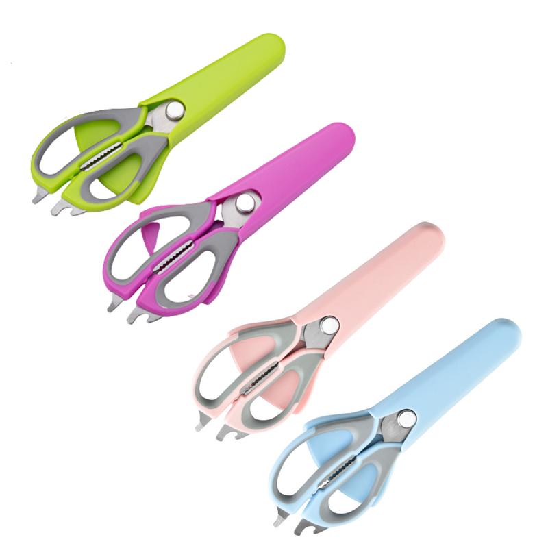 Product Introduction of Multifunctional 6 in 1 Kitchen Scissors Multipurpose Stainless Steel Chicken Bone Scissors GuntingMultipurpose scissors 34