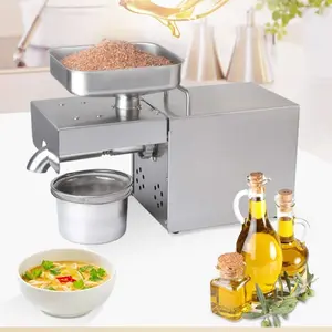 Mesin Press Minyak Biji Bijian dan Kacang Otomatis Ekstraktor Minyak Dingin dan Panas Serbaguna untuk Rumah Tangga Ekstraksi Minyak Alami dari Kedelai Wijen Kenari Almond