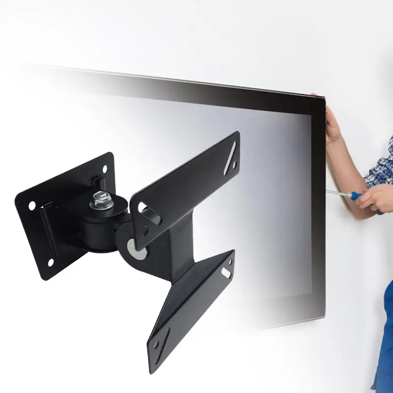 Giá Đỡ TV Gắn Tường, Xoay Và Nghiêng, Thích Hợp Cho Phòng Khách, Màn Hình Phẳng Thông Dụng Phần Cứng Gắn Tường TV, Có Ốc Vít, Chân Đế TV Có Thể Xoay 5