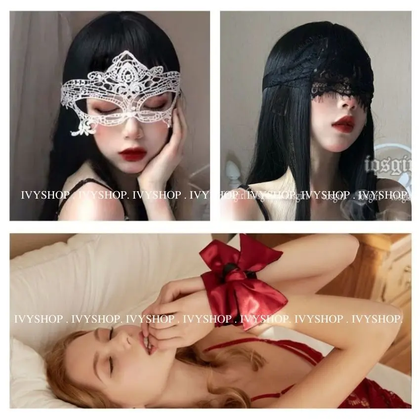 Bịt mắt ren nữ cosplay hoá trang tổng hợp mẫu e001 e002 e003