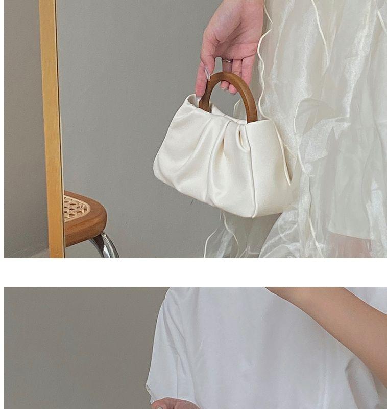 Product Introduction of Túi Nữ, Phong Cách Mới, Niche Hươu, Có Tay Cầm Bằng Gỗ, Thiết Kế Đám Mây Xếp Ly Túi Xách Nhỏ Đeo Vai Và Đeo Chéo, Túi Mini, 2024 12