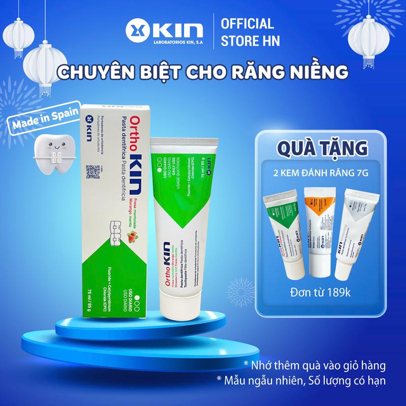 Kem đánh răng Ortho Kin cho răng niềng 75ml