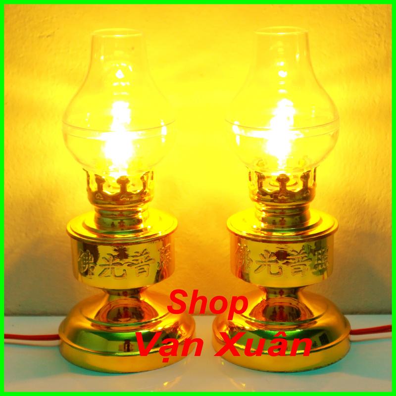 [Oem] Cặp đèn thờ cúng kiểu đèn dầu đẹp, đèn để bàn thờ, đèn cắm điện đẹp, rẻ nhất - ĐÈN THỜ Đồ trang trí